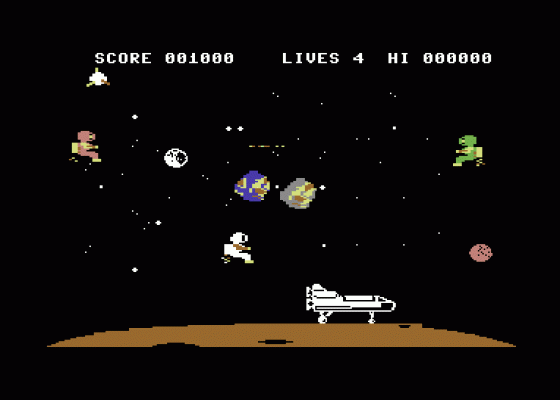 Space Walk Screenshot 1 (Commodore 64)