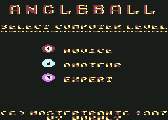 Angle Ball Screenshot 6 (Commodore 64/128)