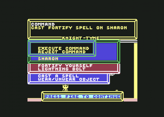 Knight Tyme Screenshot 10 (Commodore 64/128)