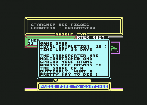 Knight Tyme Screenshot 13 (Commodore 64/128)
