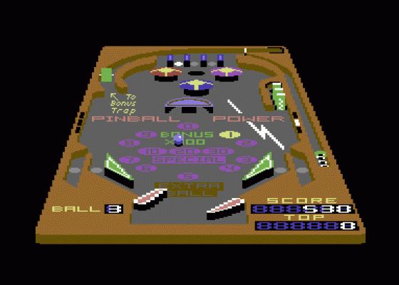 3D Pinball Screenshot 1 (Commodore 64/128)