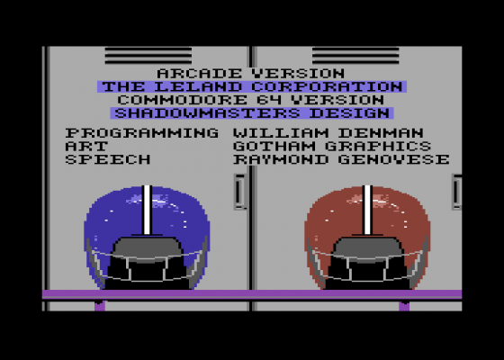 John Elway's Quarterback Screenshot 7 (Commodore 64/128)