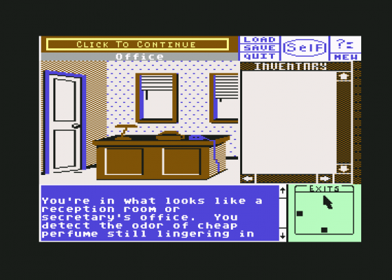 Deja Vu Screenshot 7 (Commodore 64/128)