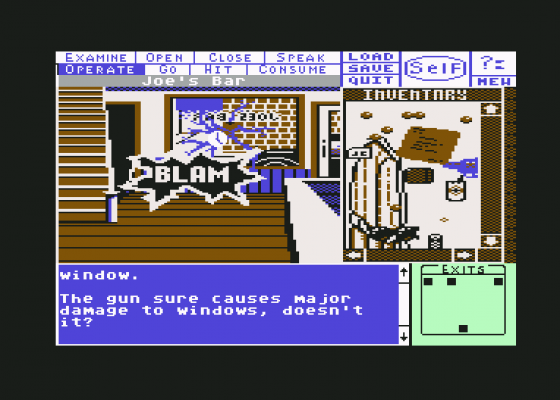Deja Vu Screenshot 8 (Commodore 64/128)
