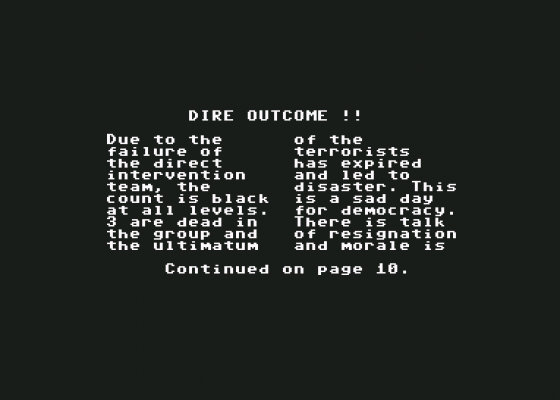 Hostage Rescue Mission (US Version) Screenshot 6 (Commodore 64/128)