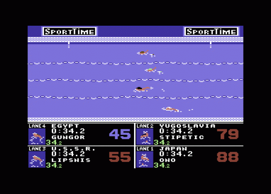 International Team Sports Screenshot 8 (Commodore 64/128)