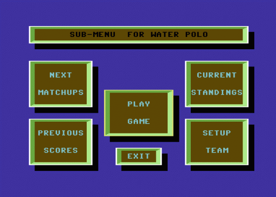 International Team Sports Screenshot 14 (Commodore 64/128)