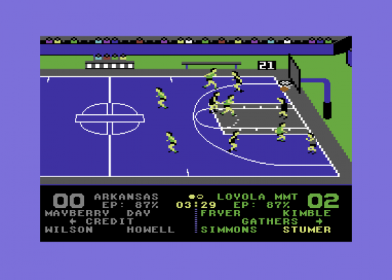 Omni-Play Basketball Screenshot 16 (Commodore 64)