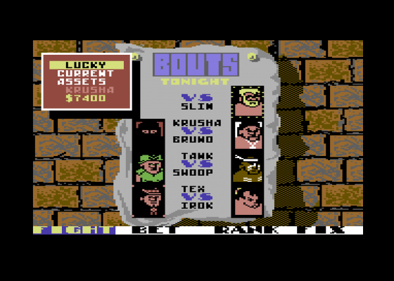 Sgt Slaughters Mat Wars Screenshot 14 (Commodore 64/128)