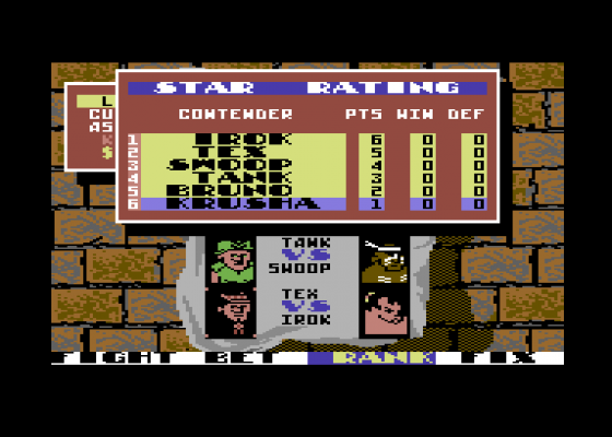 Sgt Slaughters Mat Wars Screenshot 16 (Commodore 64/128)