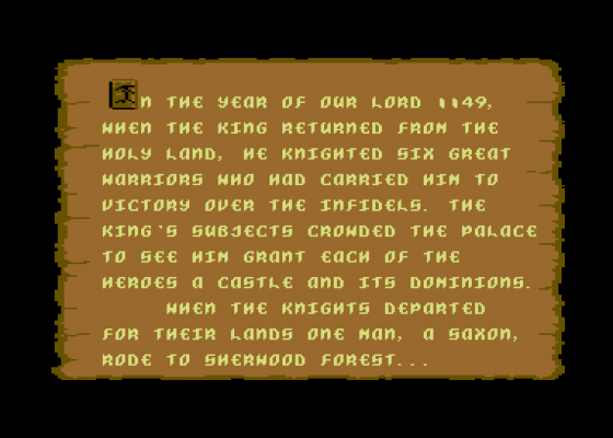 Defender Of The Crown Screenshot 30 (Commodore 64)