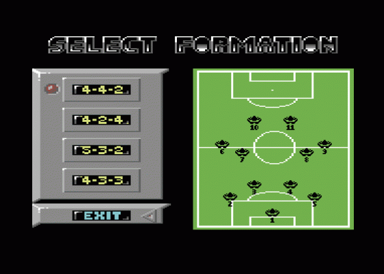 Adidas Championship: Football Screenshot 5 (Commodore 64/128)