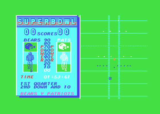 Super Bowl Screenshot 5 (Commodore 64)