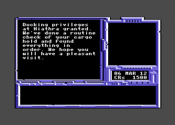 Space Rogue Screenshot 7 (Commodore 64)