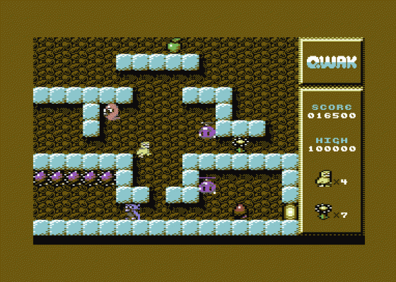 Qwak Screenshot 6 (Commodore 64/128)