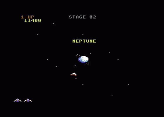 Gyruss Screenshot 6 (Commodore 64)