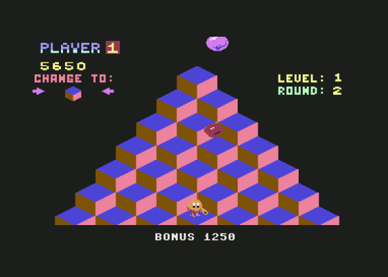 Q Bert Screenshot 9 (Commodore 64)