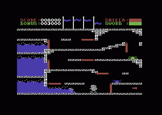 Little Knight Arthur Screenshot 6 (Commodore 64)