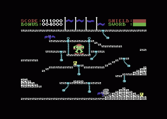 Little Knight Arthur (Cheat Version) Screenshot 7 (Commodore 64)