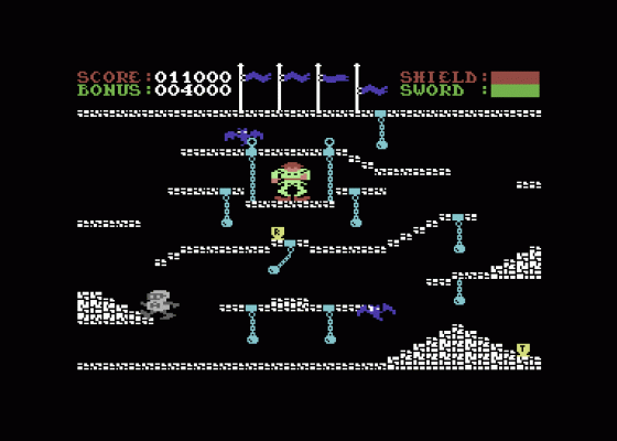 Little Knight Arthur (Cheat Version) Screenshot 8 (Commodore 64)