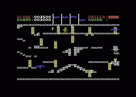 Little Knight Arthur (Cheat Version) Screenshot 9 (Commodore 64)