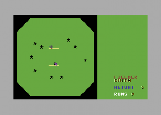 Tim Love's Cricket Screenshot 5 (Commodore 64/128)