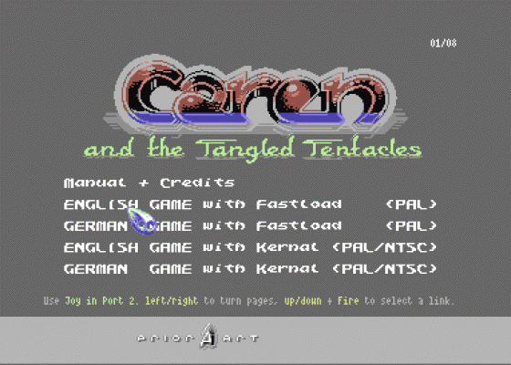 Caren And The Tangled Tentacles Screenshot 1 (Commodore 64)