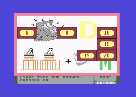 Classic Concentration Screenshot 7 (Commodore 64)