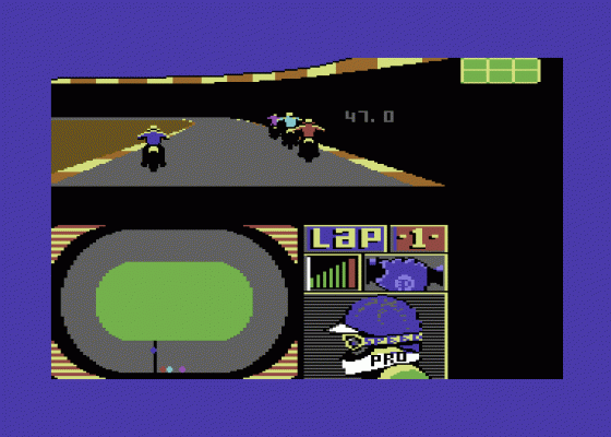 International Speedway Screenshot 1 (Commodore 64/128)