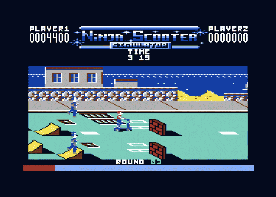 Ninja Scooter Simulator Screenshot 6 (Commodore 64/128)