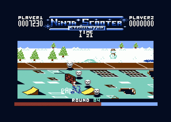 Ninja Scooter Simulator Screenshot 8 (Commodore 64/128)