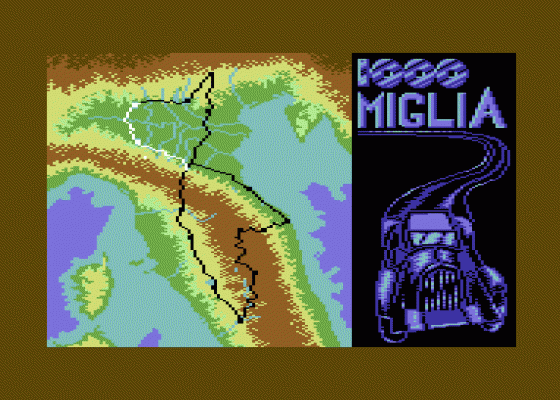 1000 Miglia 1927-1933 Volume 1 Screenshot 5 (Commodore 64/128)