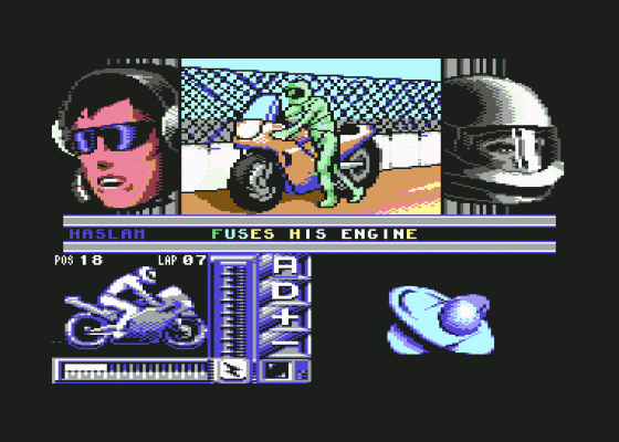 500cc Motomanager Screenshot 12 (Commodore 64)