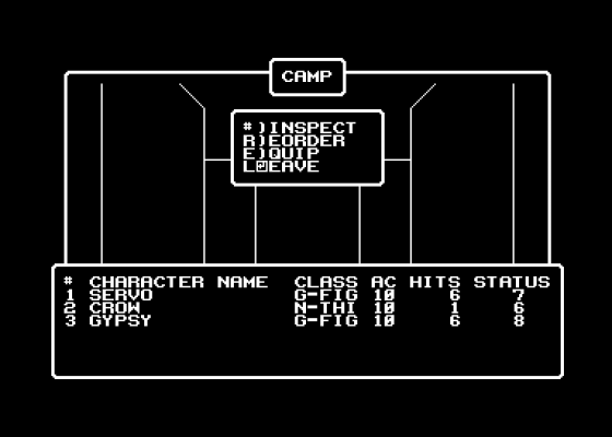 Wizardry V: Heart Of The Maelstrom Screenshot 11 (Commodore 64/128)