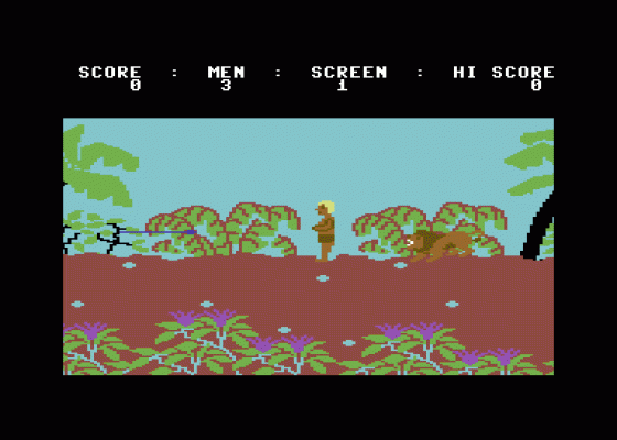 Jungle Quest Screenshot 1 (Commodore 64)