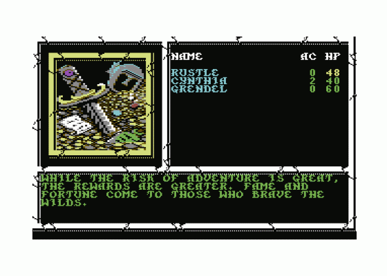 Curse Of The Azure Bonds Screenshot 7 (Commodore 64)