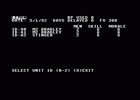 Overrun! Screenshot 1 (Commodore 64/128)