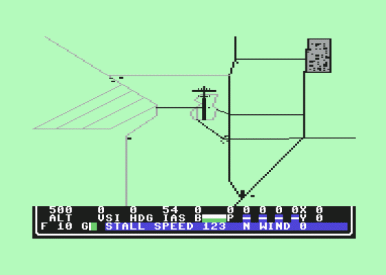 B-24 Flight Simulator Screenshot 10 (Commodore 64/128)