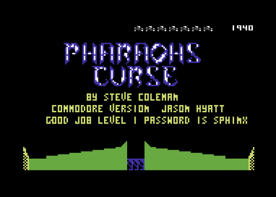 The Pharoah's Curse Screenshot 12 (Commodore 64)