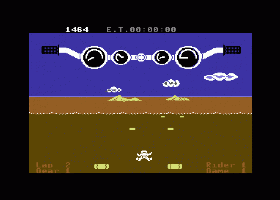 Motocross Screenshot 5 (Commodore 64)