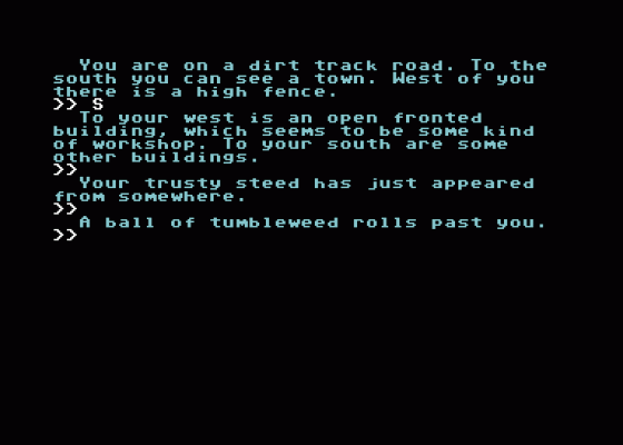 West Screenshot 1 (Commodore 64)
