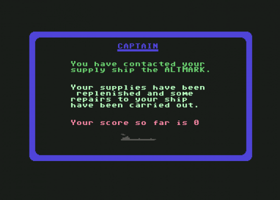 Admiral Graf Spee Screenshot 13 (Commodore 64)