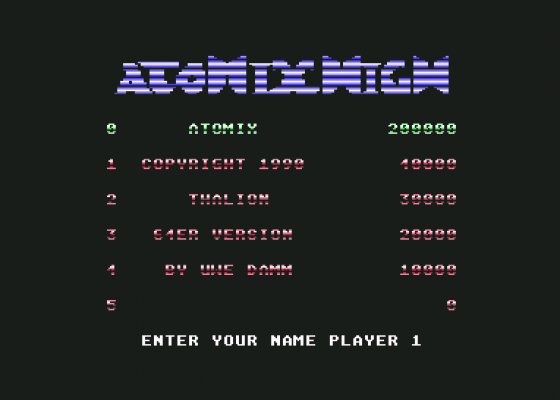 Atomix Screenshot 9 (Commodore 64)