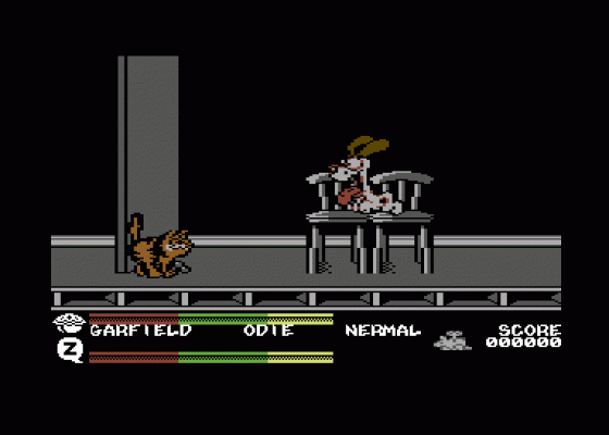 Garfield: Big, Fat, Hairy Deal Screenshot 7 (Commodore 64/128)