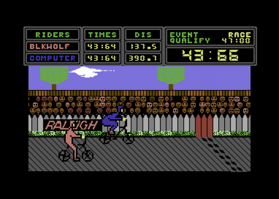 BMX Hyper Biker Simulator Screenshot 5 (Commodore 64/128)