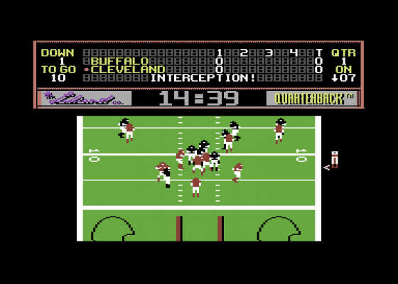 John Elways Quarterback Screenshot 5 (Commodore 64/128)