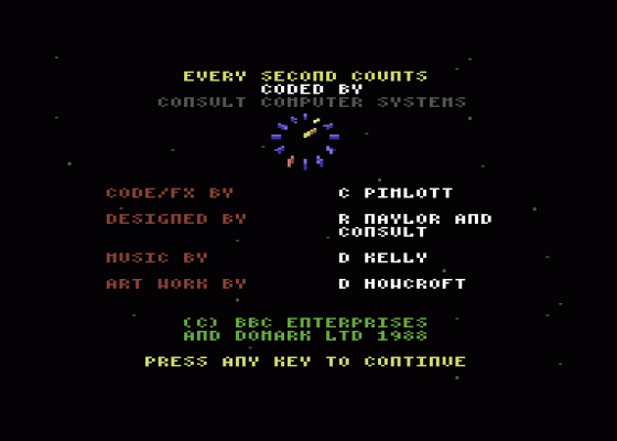 Every Second Counts Screenshot 6 (Commodore 64/128)