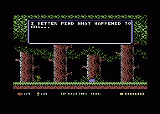 Rescuing Orc Screenshot 6 (Commodore 64/128)