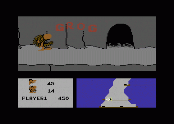 B.C. II: Grog's Revenge Screenshot 6 (Commodore 64)