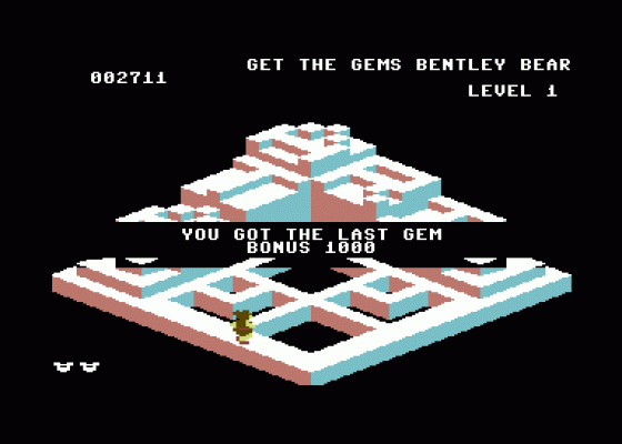 Crystal Castles Screenshot 6 (Commodore 64/128)